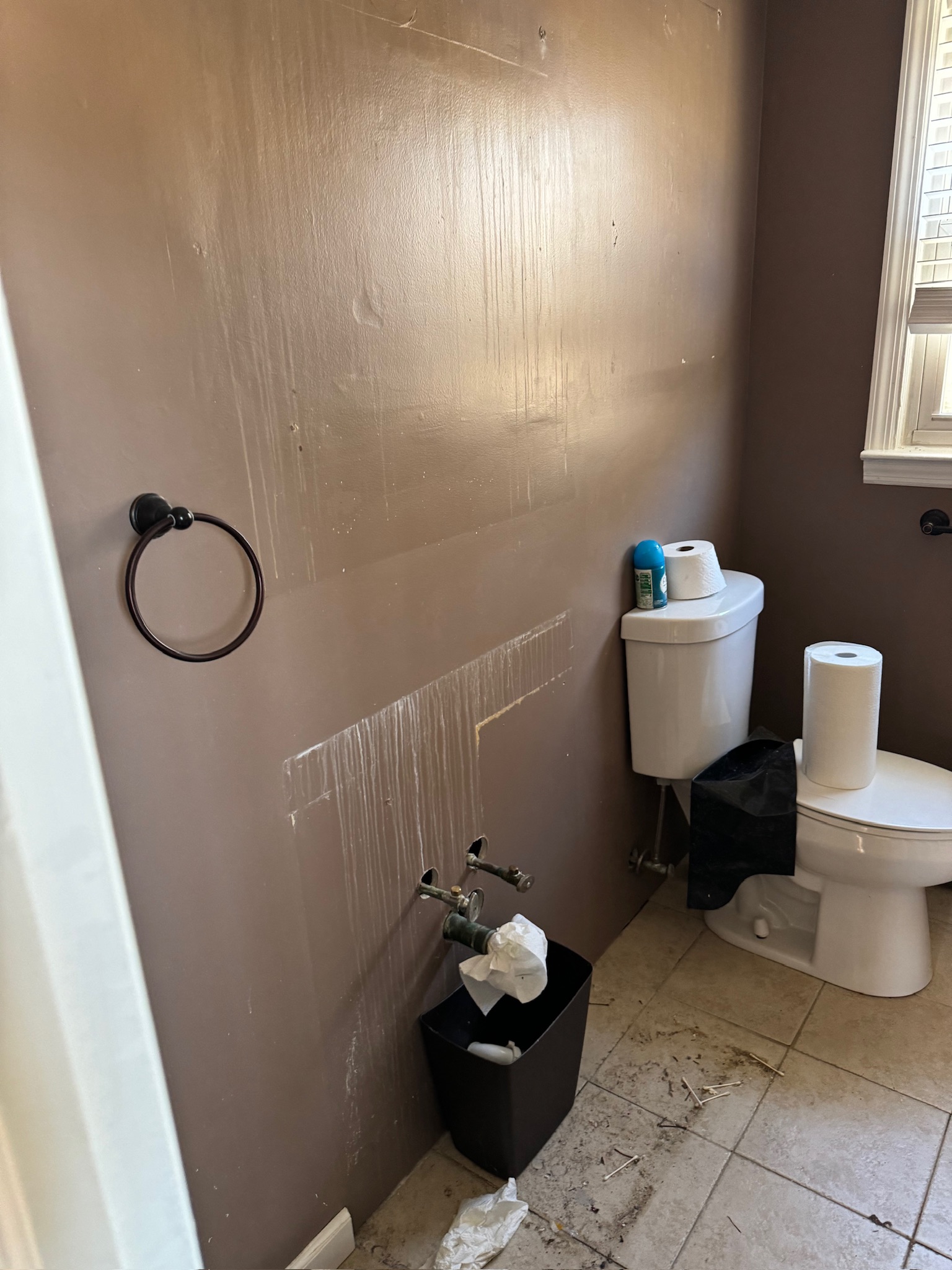 before bathroom
